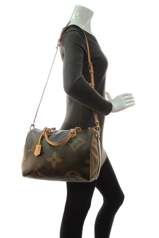 Speedy 30 Bandouliere Bag - Giant Monogram