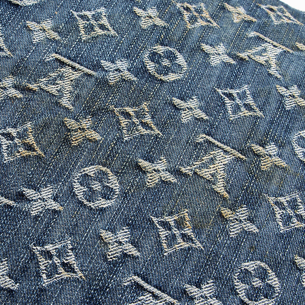 Louis Vuitton Monogram Denim Baggy GM Shoulder Bag (SHF-18206)