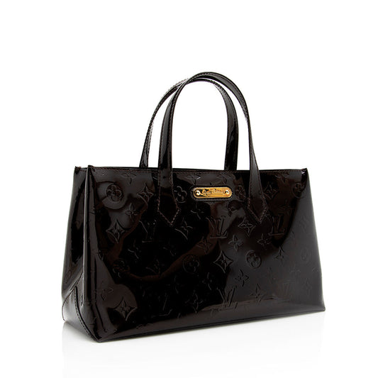 Louis Vuitton Monogram Vernis Wilshire PM Satchel (SHF-18382)