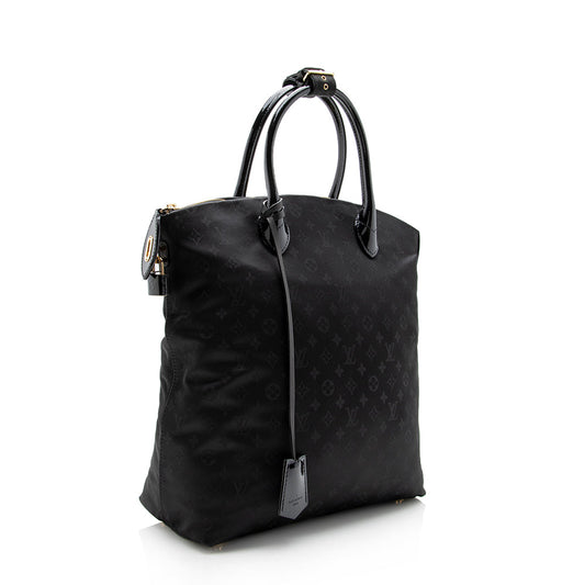Louis Vuitton Nylon Desire Vertical Lockit MM Satchel (SHF-13751)