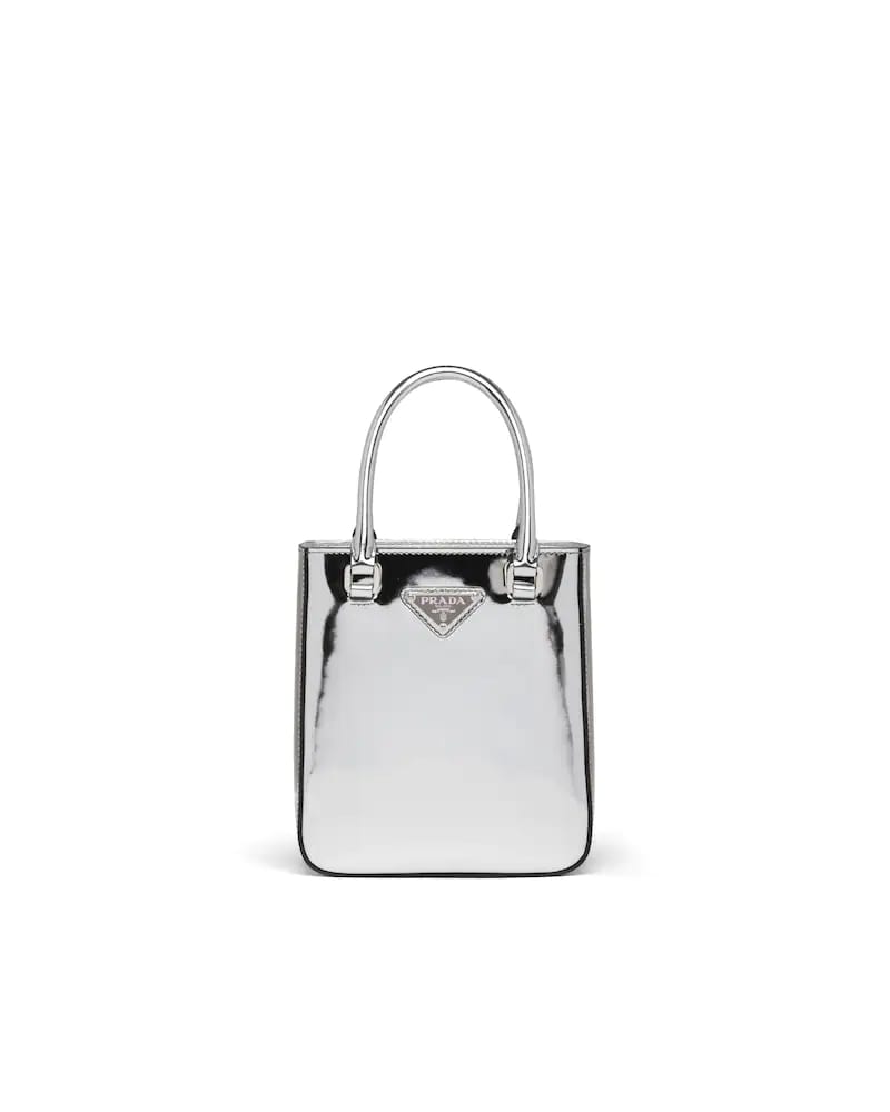 Prada Small Brushed Leather Tote