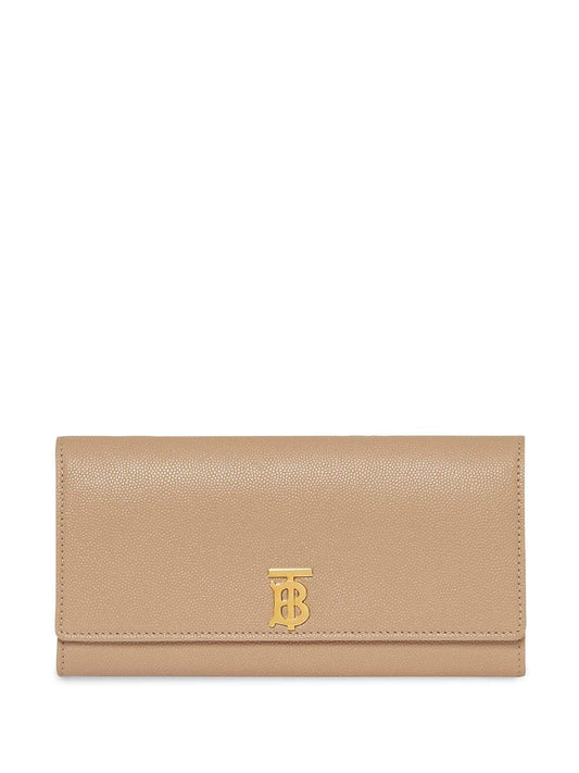 Monogram Motif Grainy Leather Continental Wallet