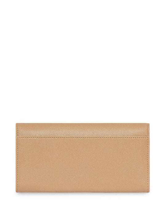 Monogram Motif Grainy Leather Continental Wallet