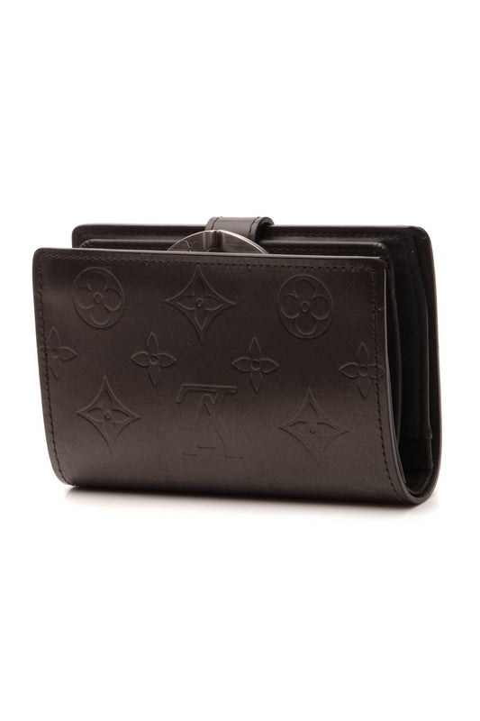 Monogram Mat French Wallet - Dark Gray