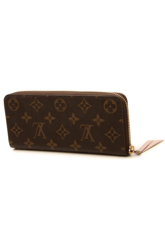 Clemence Wallet - Monogram/Rose Ballerine