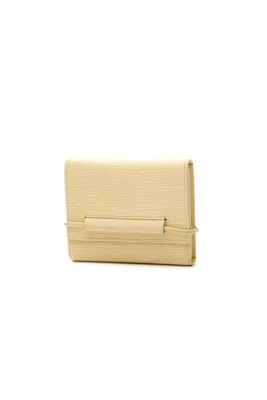 Epi Porte Monnaie Elastique Wallet - Vanilla