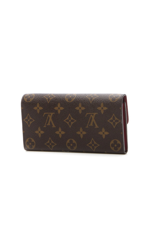Emilie Wallet - Monogram/Fuchsia