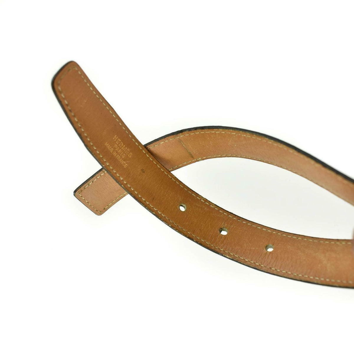 HERMES "Mini Constance" Black/Brown Reversible "H" Belt fits 26"- 28" (vy)