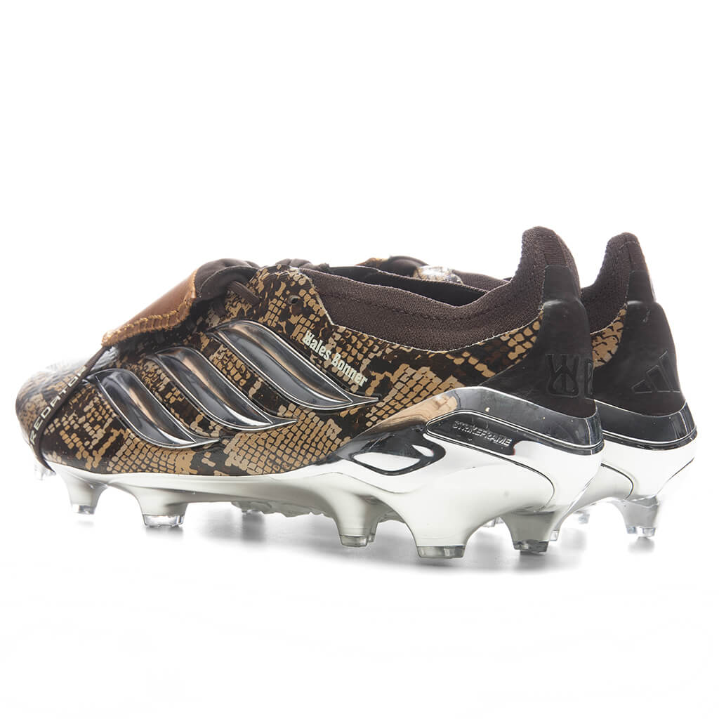 Adidas Originals x Wales Bonner Predator Elite Fold-Over Tongue Firm Ground Cleats - Brown/Silver Metallic/Bronze Strata