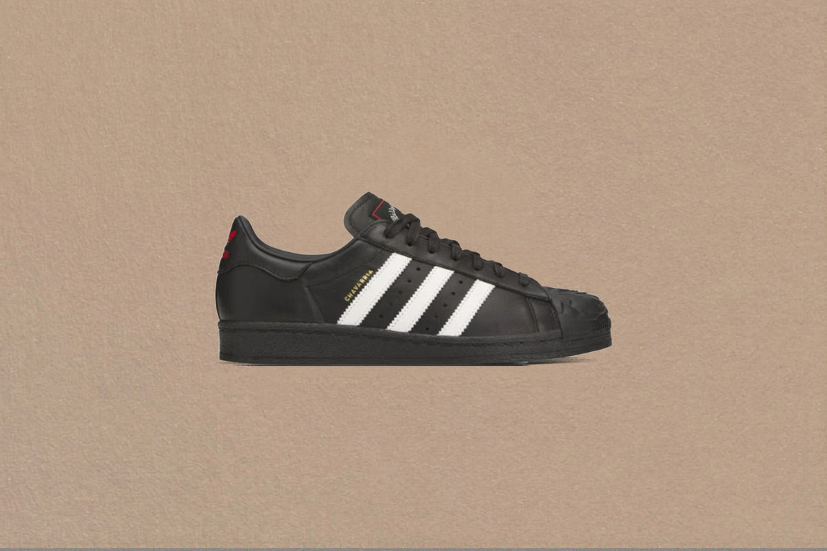 Adidas Originals x Willy Chavarria Superstar 'Rose' - Core Black/Off White/Red