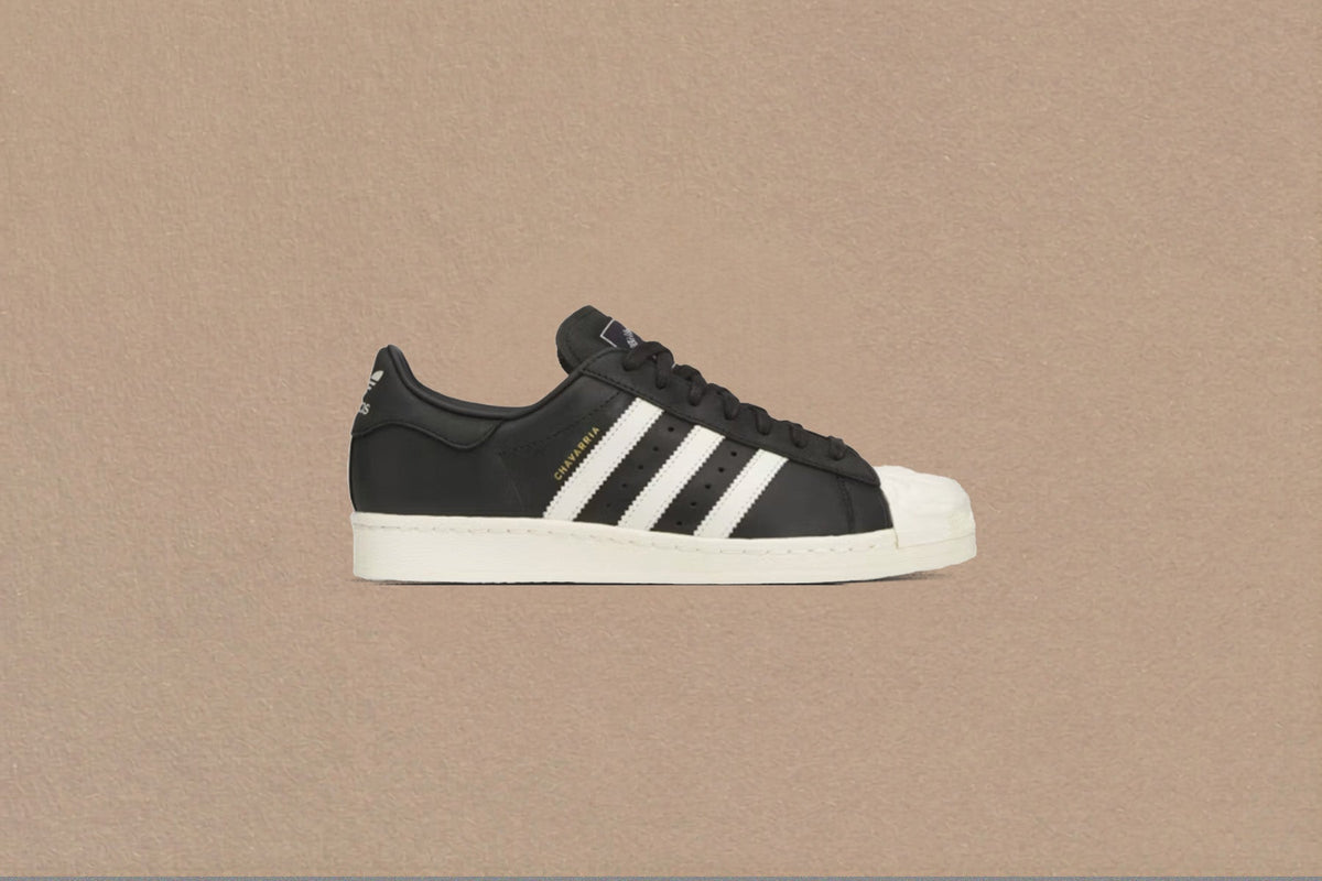 Adidas Originals x Willy Chavarria Superstar 'Rose' - Core Black/Cream White/Gold Metallic
