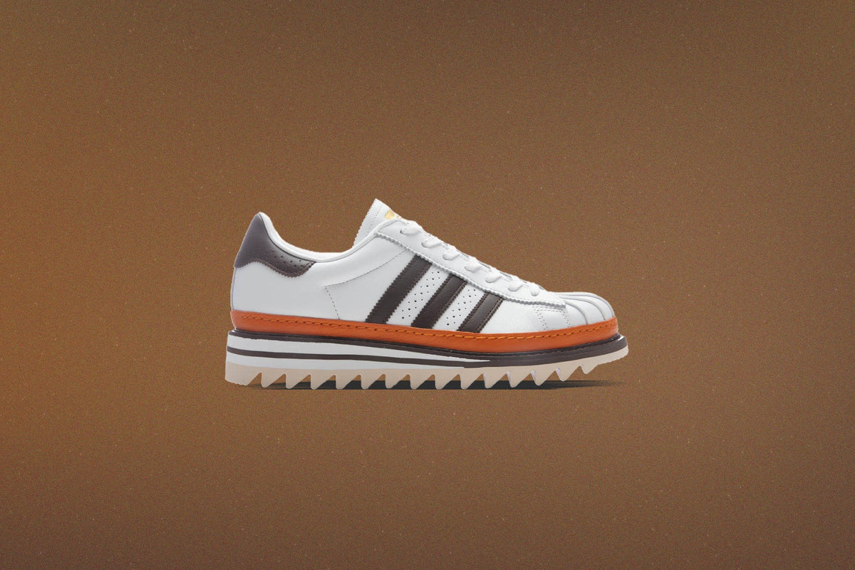 Adidas Originals x CLOT by Edison Chen Superstar 'Coffee' - Footwear White/Coffee/Unity Orange