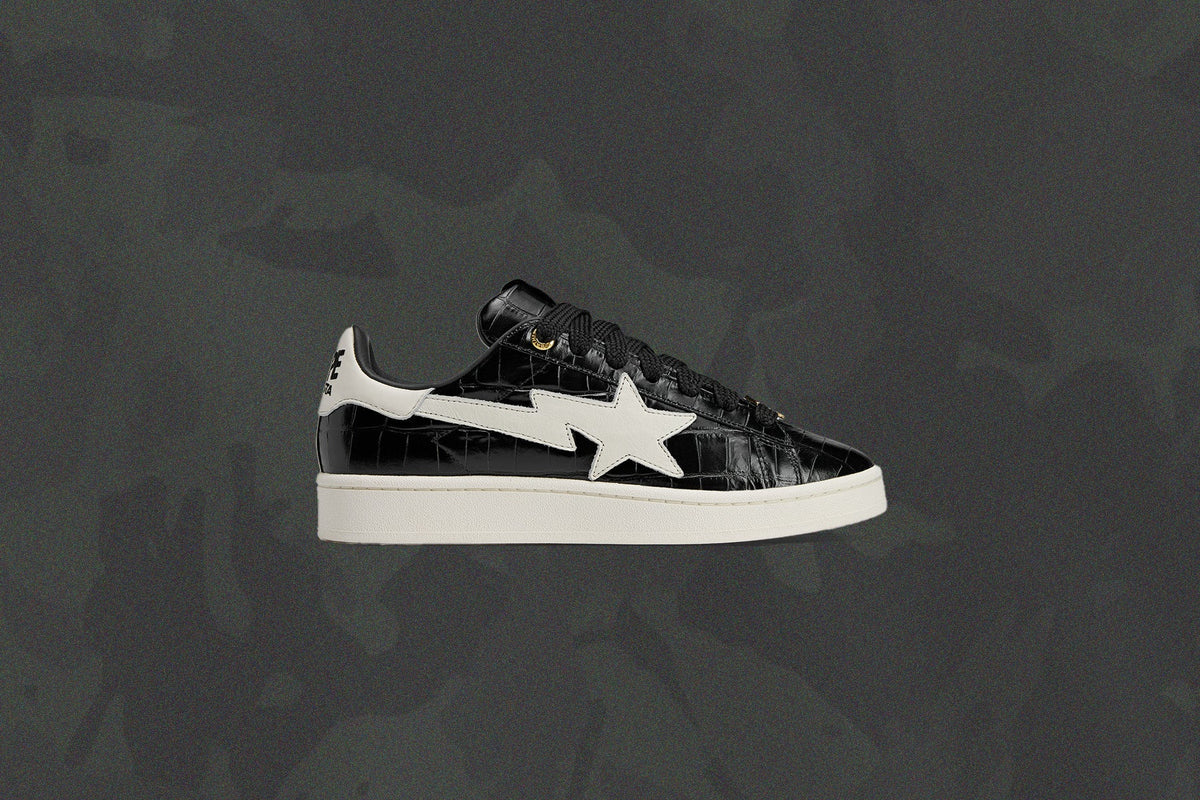 Adidas x BAPE Campus 00s - Core Black/Off White/ Gold Metallic