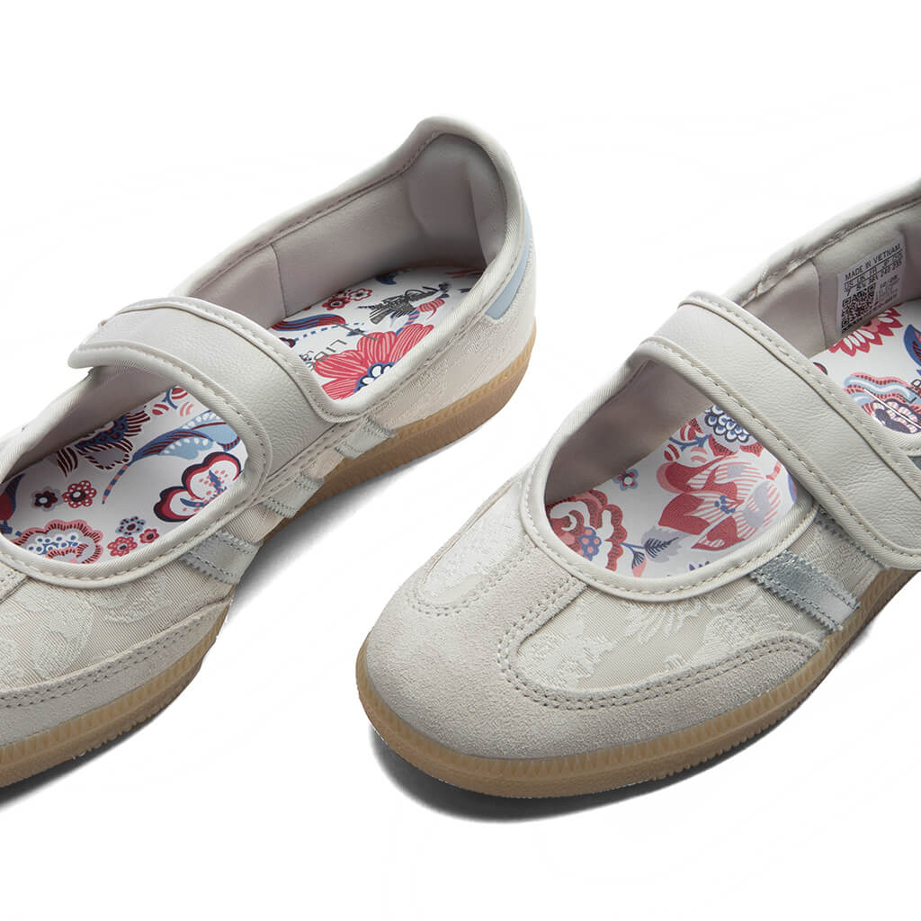 Adidas x Liberty London Women's Samba Jane - Chalk Pearl/Silver Metallic/Chalk White