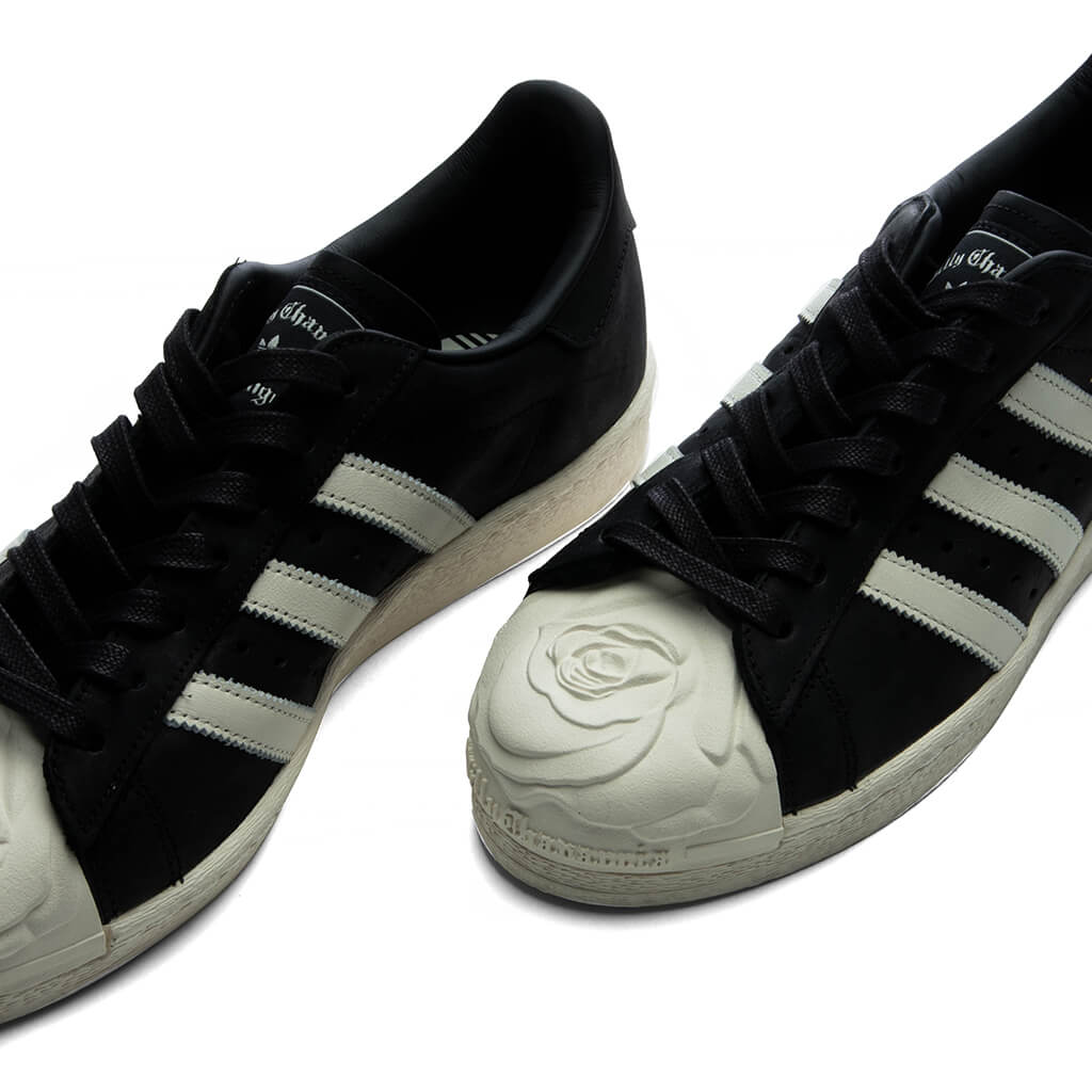 Adidas Originals x Willy Chavarria Superstar 'Rose' - Core Black/Cream White/Gold Metallic