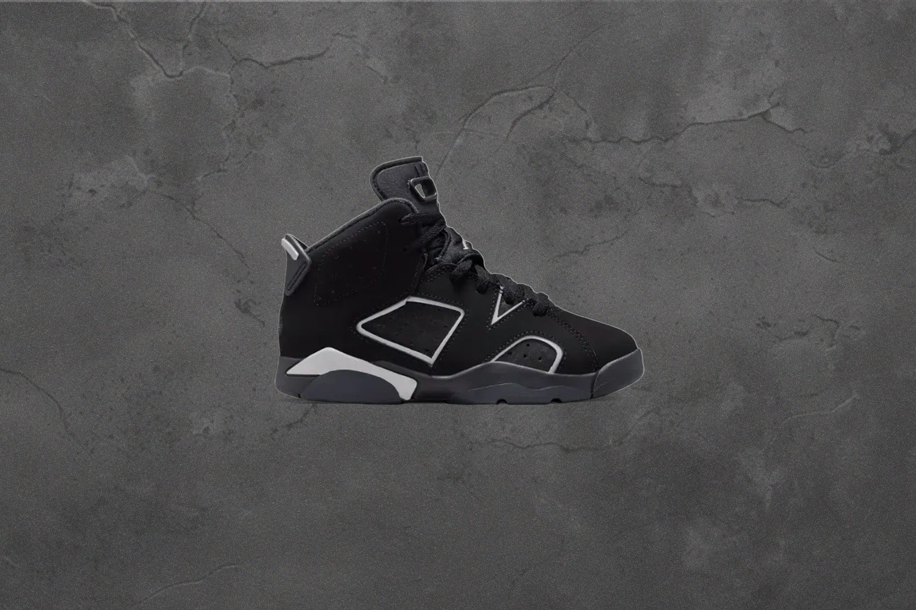 Air Jordan 6 Retro 'Cap and Gown' (PS) - Black/Reflect Silver/Black