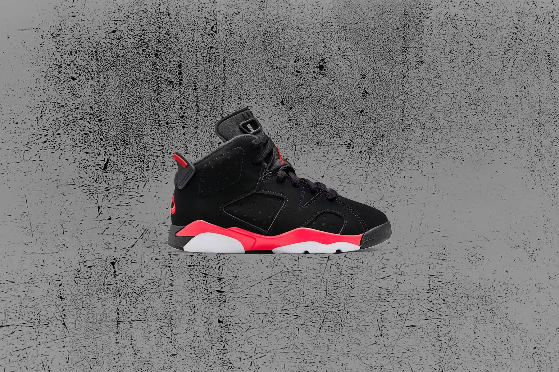 Air Jordan 6 Retro 'Infrared Salesman' (PS) - Black/Light Crimson