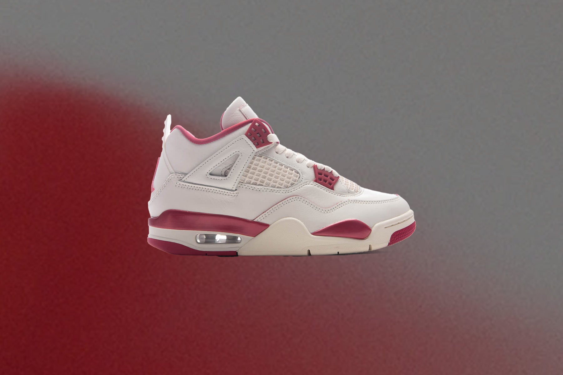 Women's Air Jordan 4 Retro 'Valentine's Day' - Pale Ivory/Sierra Red/Tough Red