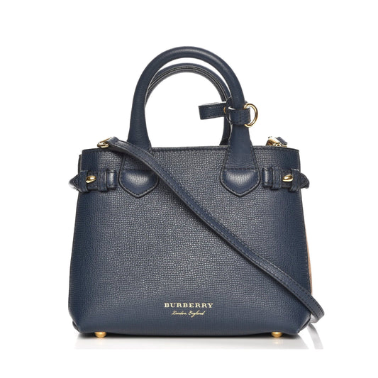 House Check Baby Banner Tote Blue