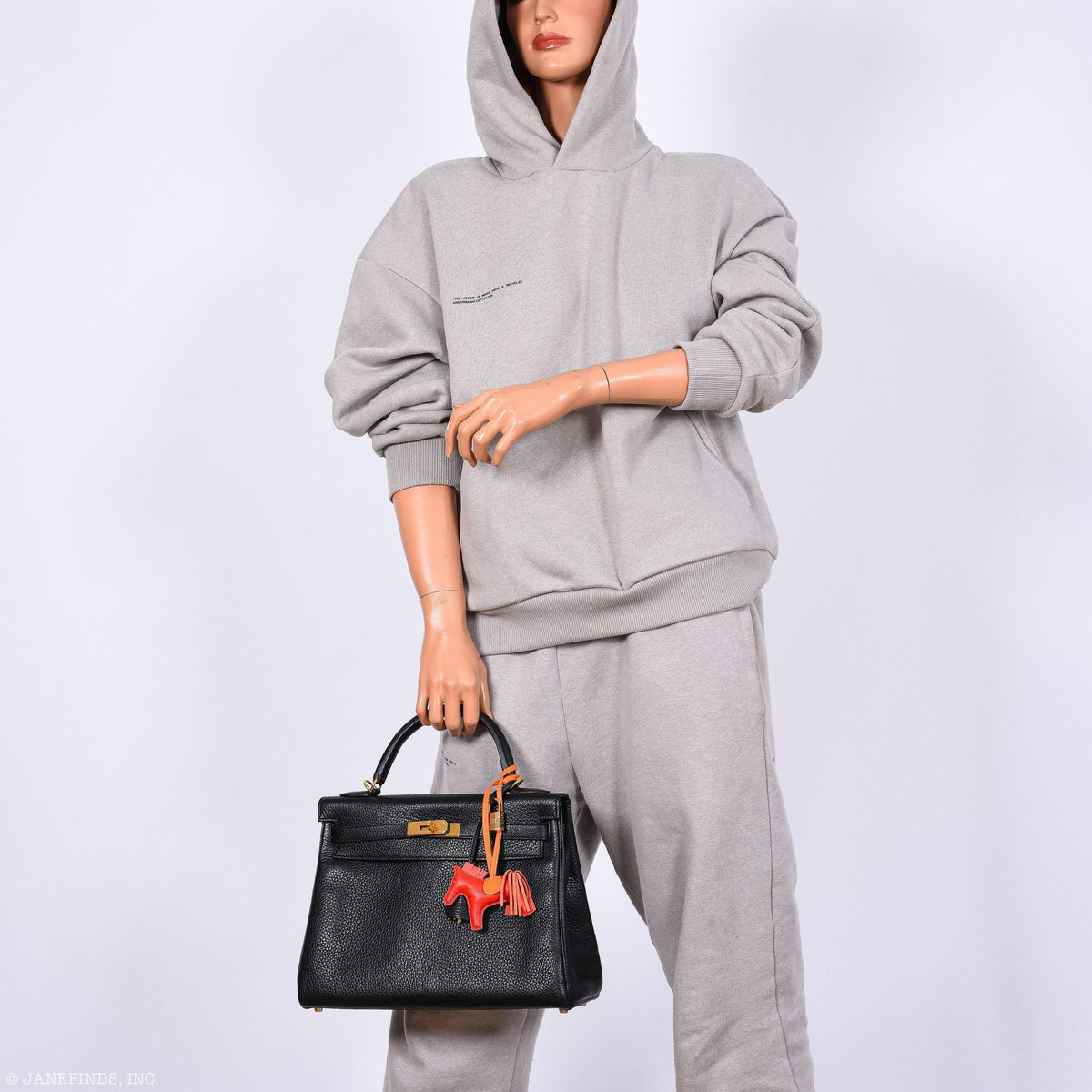 Hermes Kelly 32 Black Togo Gold Hardware - 2015, T