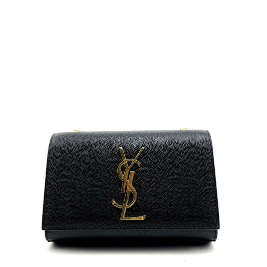 SAINT LAURENT Small Grain de Poudre Monogram Kate Bag