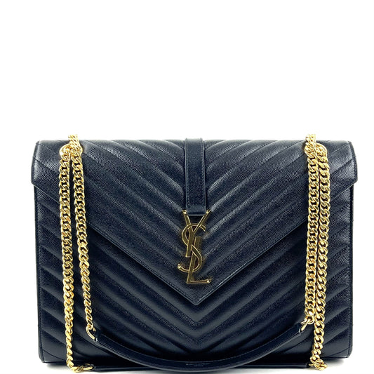 SAINT LAURENT Classic Large Monogram Envelope Bag