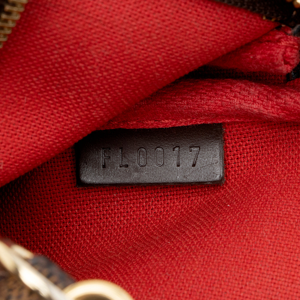 Louis Vuitton Damier Ebene Mini Pochette Accessoires (SHF-15739)