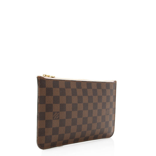 Louis Vuitton Damier Ebene Neverfull MM Pochette (SHF-16975)