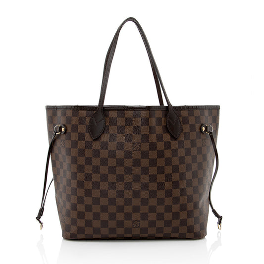 Louis Vuitton Damier Ebene Neverfull MM Tote (SHF-18118)