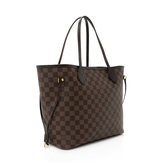 Louis Vuitton Damier Ebene Neverfull MM Tote (SHF-18425)