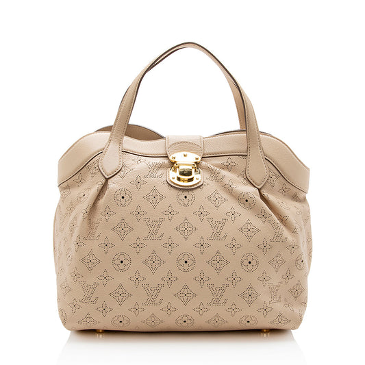 Louis Vuitton Mahina Leather Cirrus PM Satchel (SHF-14439)