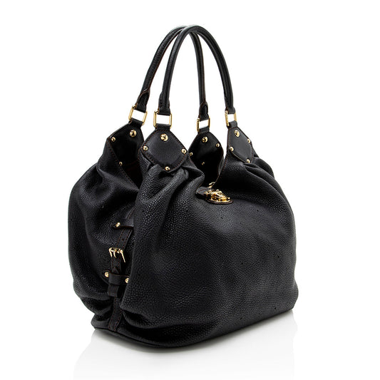 Louis Vuitton Mahina Leather L Hobo (SHF-17445)