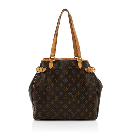 Louis Vuitton Monogram Canvas Batignolles Vertical Tote (SHF-17142)