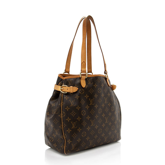 Louis Vuitton Monogram Canvas Batignolles Vertical Tote (SHF-17142)