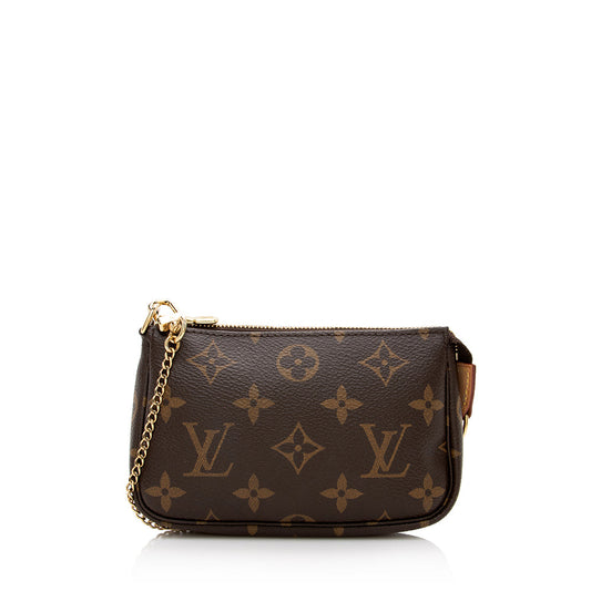 Louis Vuitton Monogram Canvas Mini Pochette Accessoires (SHF-17030)