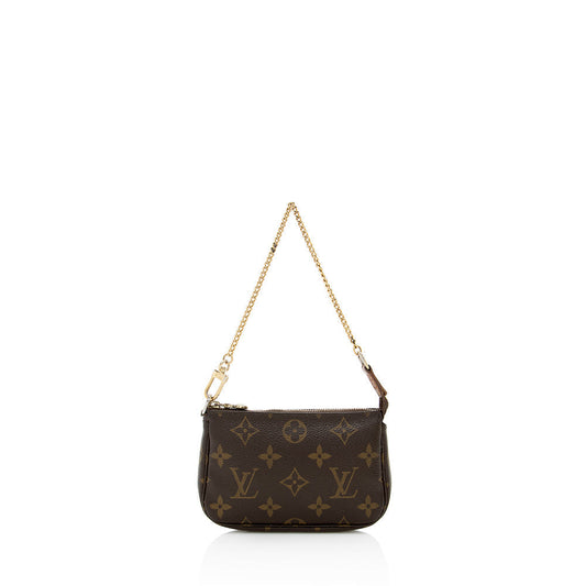 Louis Vuitton Monogram Canvas Mini Pochette Accessories (SHF-18315)