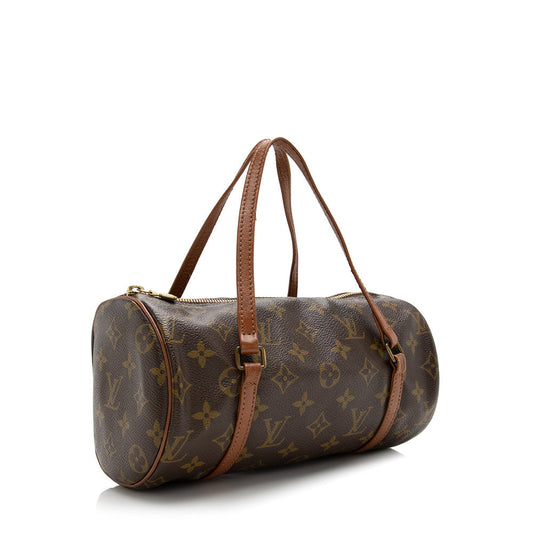 Louis Vuitton Vintage Monogram Canvas Papillon 26 Satchel (SHF-17452)