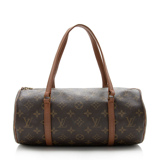 Louis Vuitton Vintage Monogram Canvas Papillon 30 Satchel (SHF-14717)