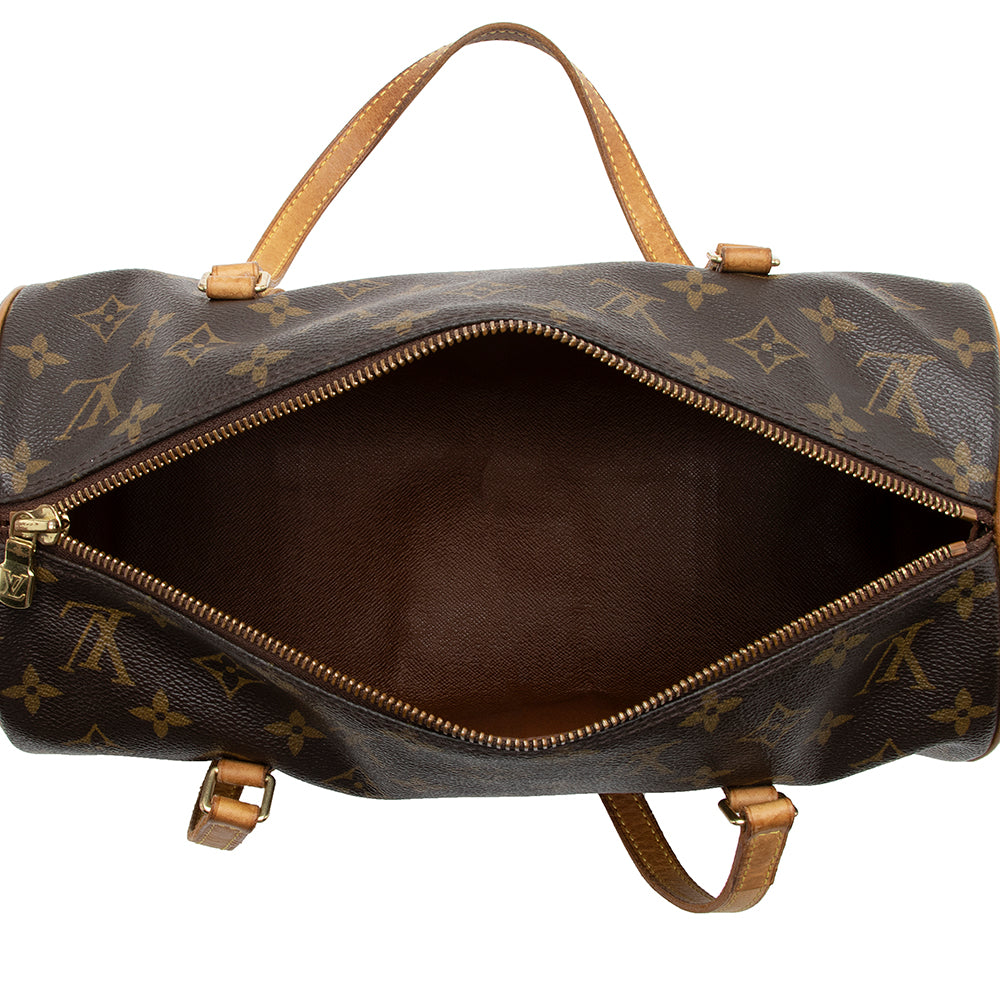 Louis Vuitton Monogram Canvas Papillon 30 Satchel (SHF-17451)
