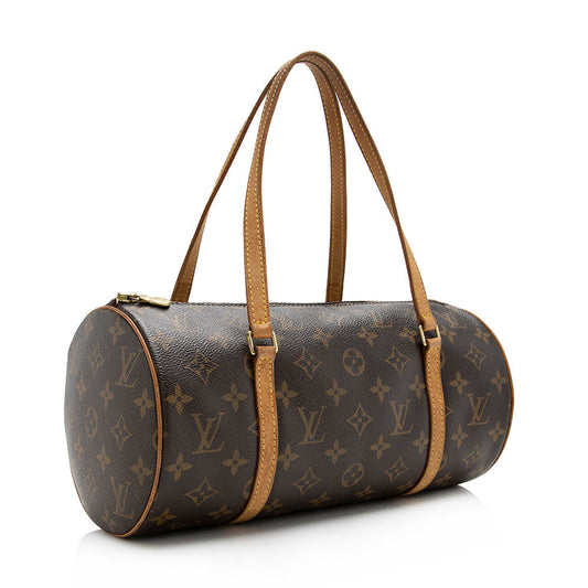 Louis Vuitton Monogram Canvas Papillon 30 Satchel (SHF-17451)
