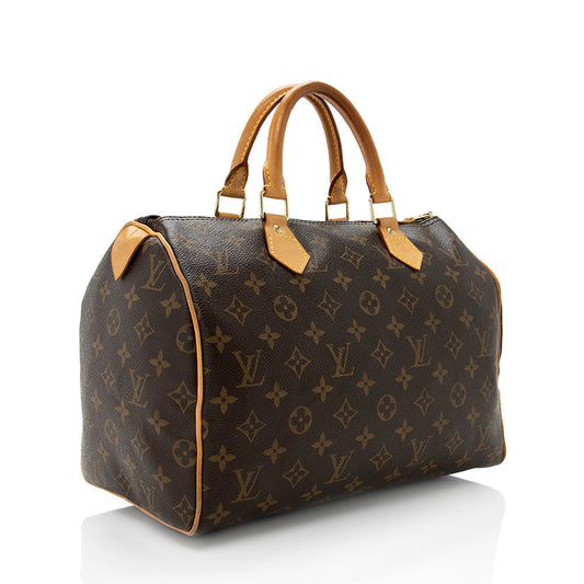 Louis Vuitton Monogram Canvas Speedy 30 Satchel (SHF-18331)