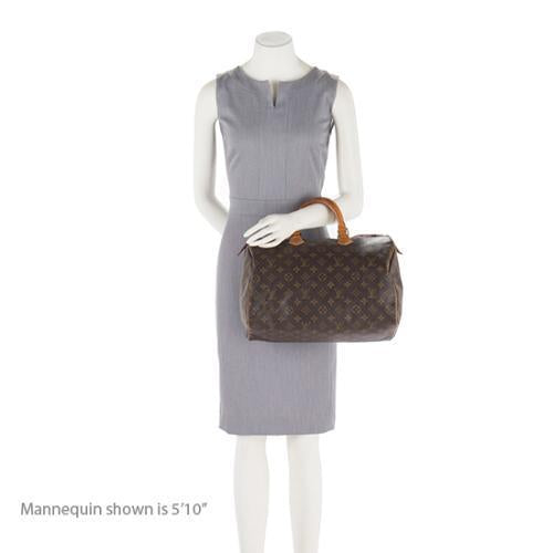 Louis Vuitton Vintage Monogram Canvas Speedy 35 Satchel (SHF-16728)