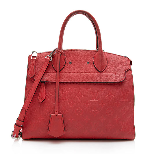 Louis Vuitton Monogram Empreinte Pont-Neuf MM Satchel (SHF-17152)