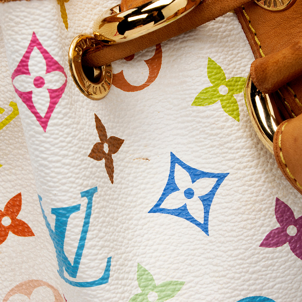 Louis Vuitton Monogram Multicolore Petit Noe Shoulder Bag (SHF-15074)