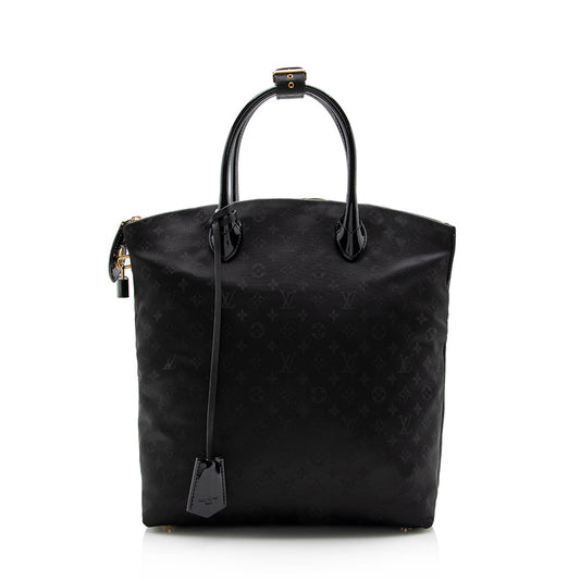 Louis Vuitton Nylon Desire Vertical Lockit MM Satchel (SHF-13751)
