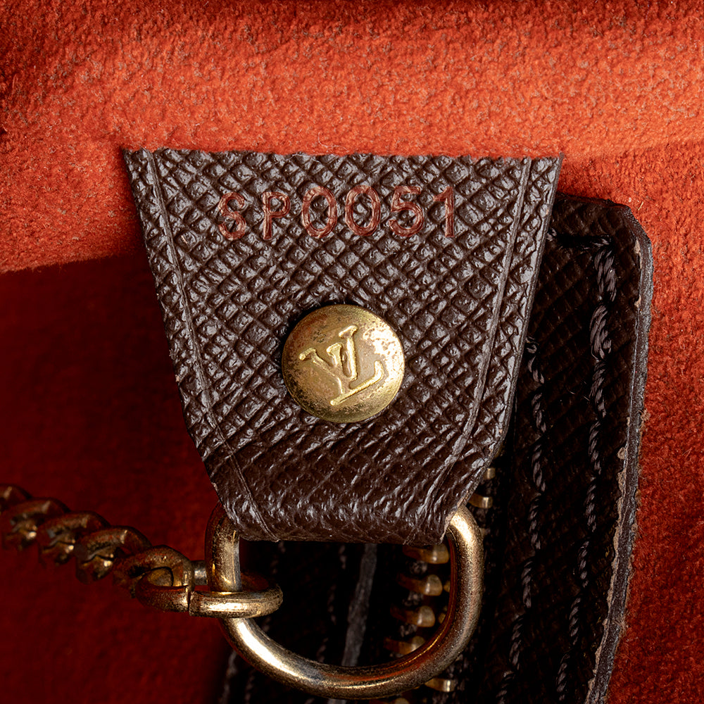 Louis Vuitton Vintage Damier Ebene Marais Bucket Tote (SHF-16670)