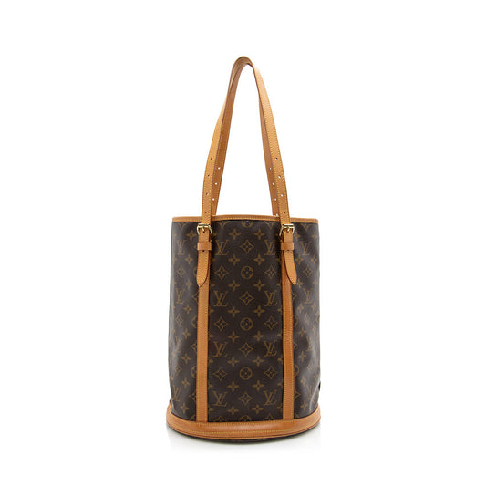Louis Vuitton Vintage Monogram Canvas Bucket GM Shoulder Bag (SHF-17239)
