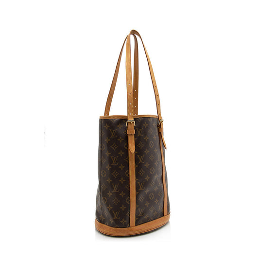 Louis Vuitton Vintage Monogram Canvas Bucket GM Shoulder Bag (SHF-17239)