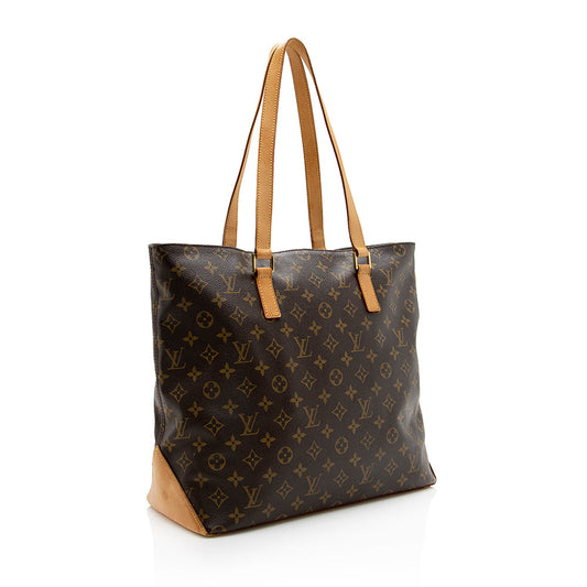 Louis Vuitton Vintage Monogram Canvas Cabas Mezzo Tote (SHF-18334)
