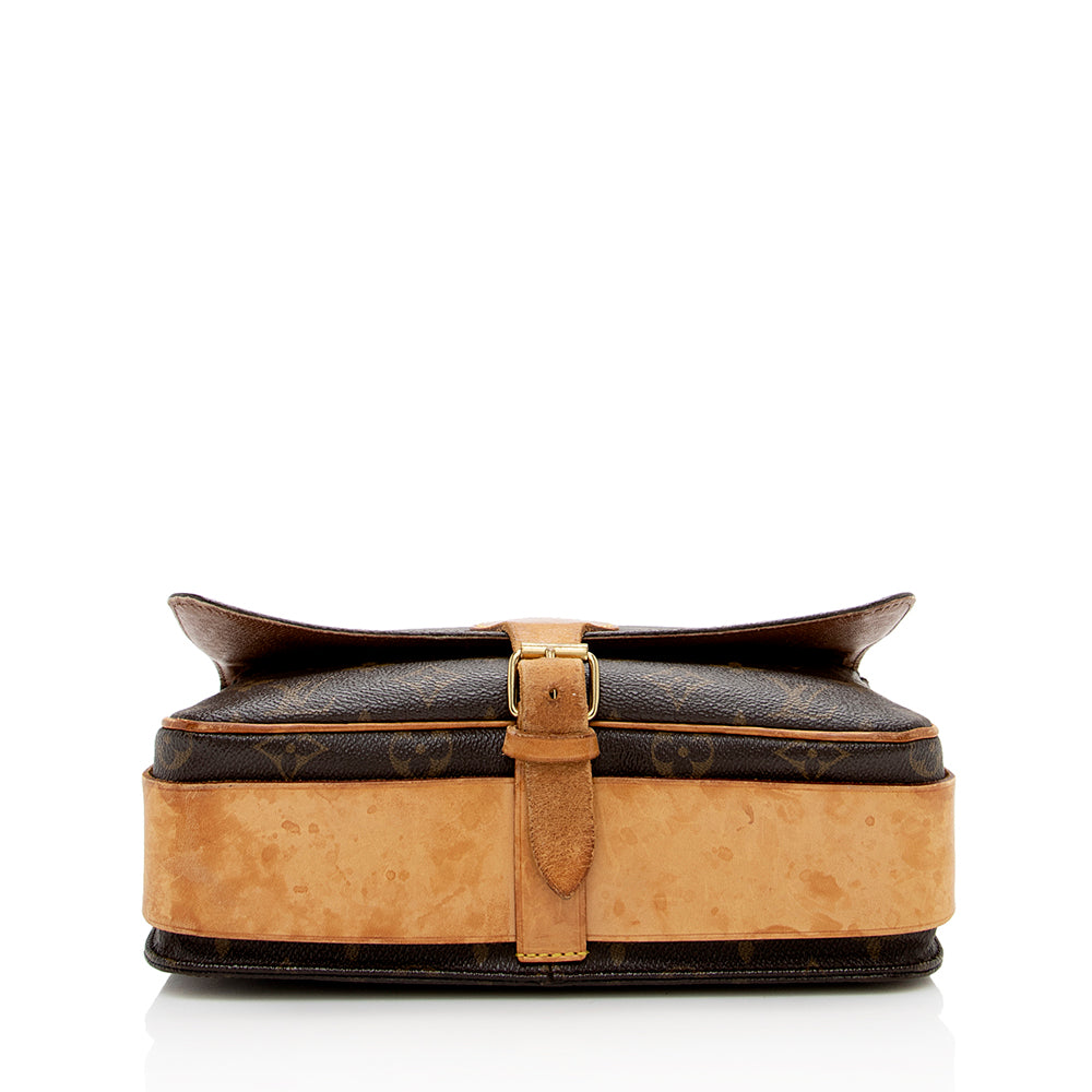 Louis Vuitton Vintage Monogram Canvas Cartouchiere GM Shoulder Bag - FINAL SALE (SHF-16651)